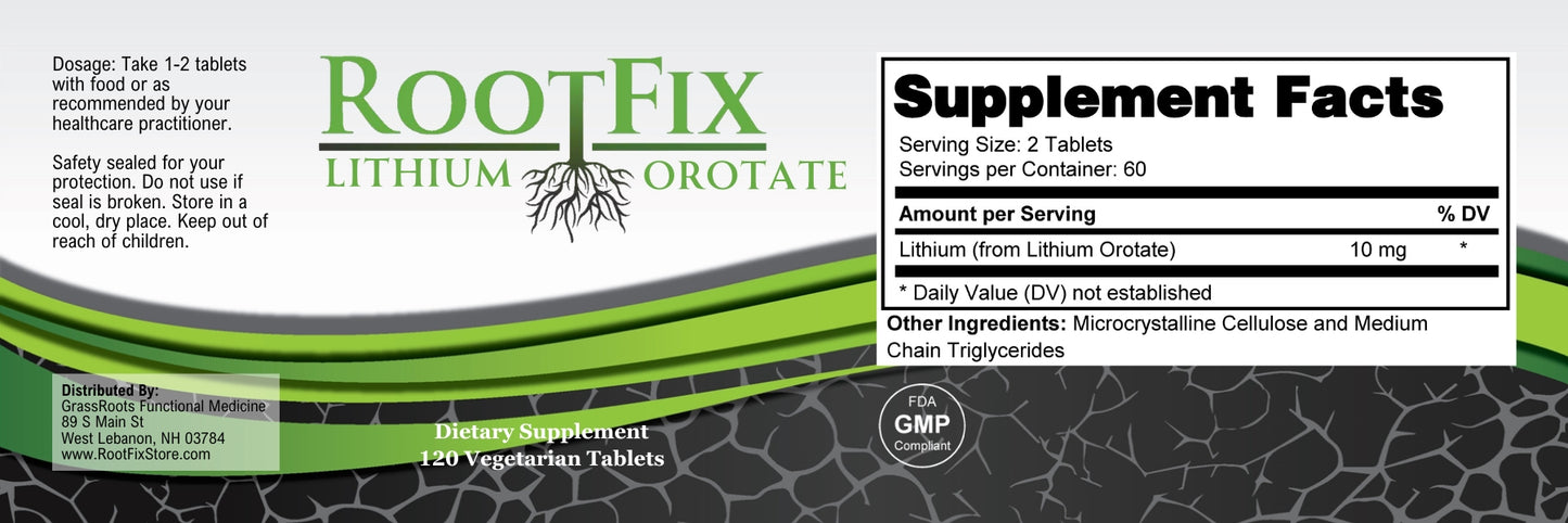 RootFix Lithium Orotate - GrassRoots Store