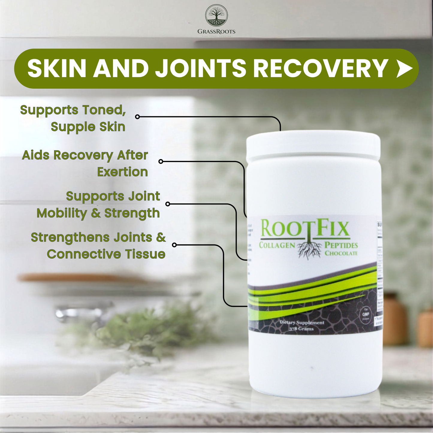 RootFix Collagen Peptide - Chocolate
