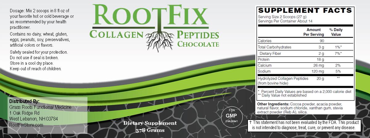 RootFix Collagen Peptide - Chocolate - GrassRoots Store
