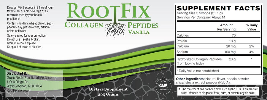 RootFix Collagen Peptides - Vanilla