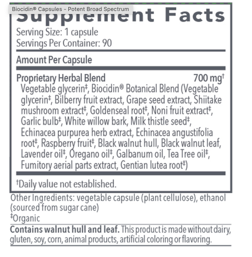 Biocidin Capsules