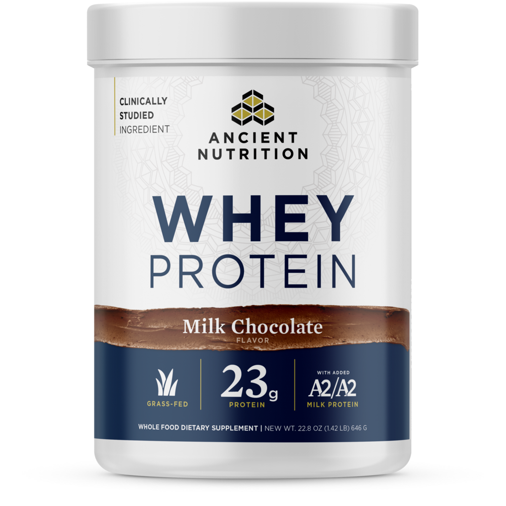 Ancient Nutrition Whey Protein Powder - Chocolate - GrassRoots Store