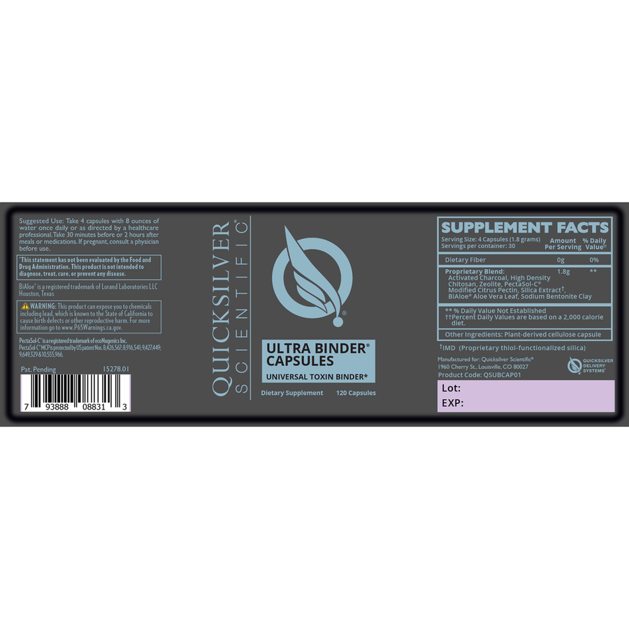 Ultra Binder Capsules Quicksilver Scientific